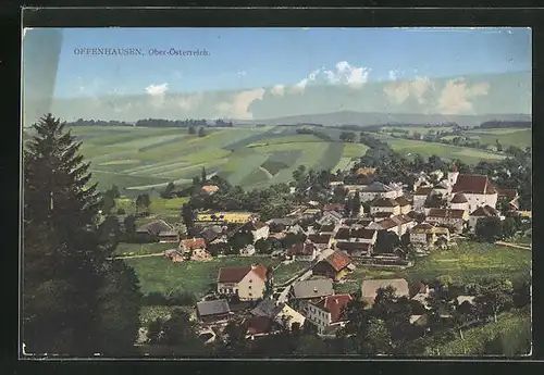 AK Offenhausen, Blick auf den Ort und ins Land