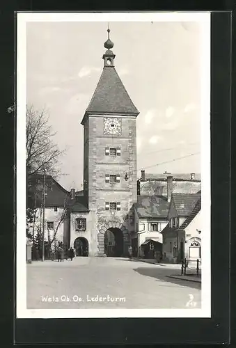 AK Wels, Blick auf den Lederturm