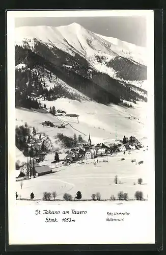 AK St. Johann am Tauern, Ortsansicht im Winter