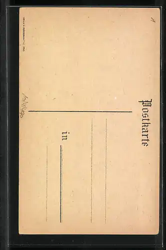 Künstler-AK Alt-Kapfenberg, Ortsansicht aus der Vogelschau