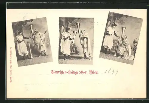 AK Wien, Touristen-Sängerchor 1899, Mehrfachansicht