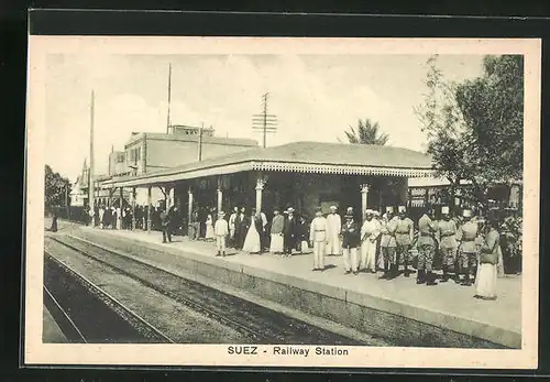 AK Suez, Railway Station, Bahnhof