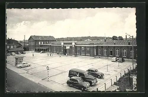 AK Erquelinnes, La Gare, Bahnhof