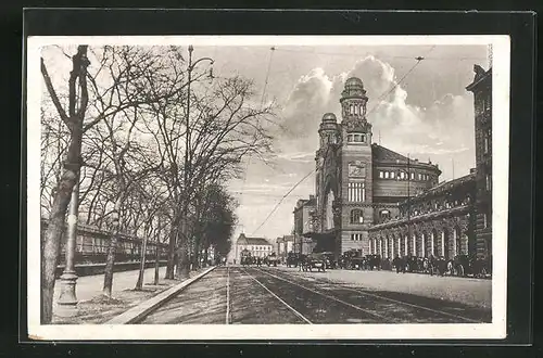 AK Prag / Praha, Wilson-Bahnhof