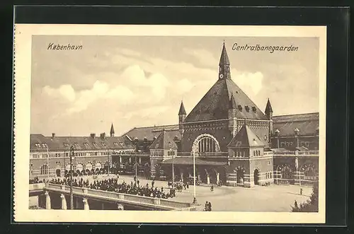 AK Kobenhavn, Centralbanegaarden, Bahnhof