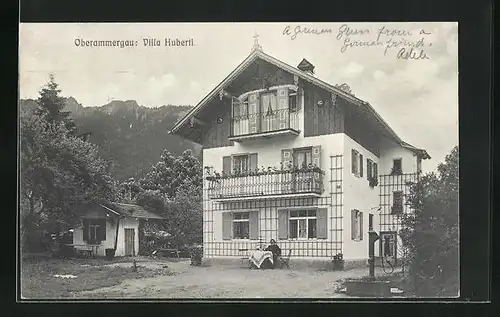AK Oberammergau, Hotel-Pension Villa Huberti