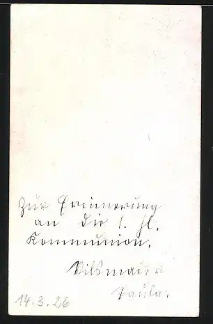 Heiligenbild Jesus und betende Kinder, Erinnerung an die erste heilige Kommunion