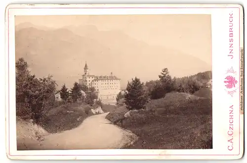Fotografie C. A. Czichna, Innsbruck, Ansicht Schloss Ambras