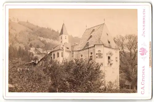 Fotografie C. A. Czichna, Innsbruck, Ansicht Innsbruck, Schloss Weiherburg