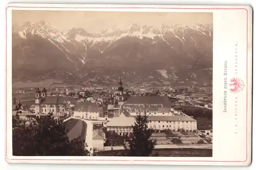 Fotografie C. A. Czichna, Innsbruck, Ansicht Innsbruck, Blick gegen Norden
