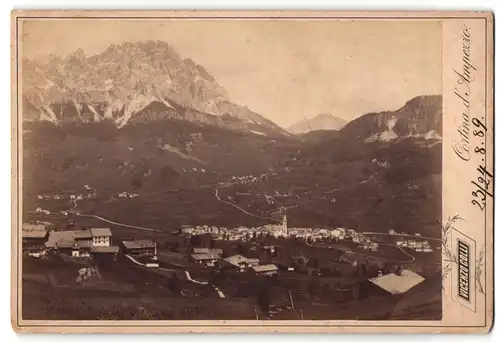 Fotografie Vicenzo Colli, Cortina d`Ampezzo, Ansicht Cortina d`Ampezzo