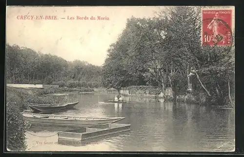 AK Crecy-en-Brie, Les Bords du Morin