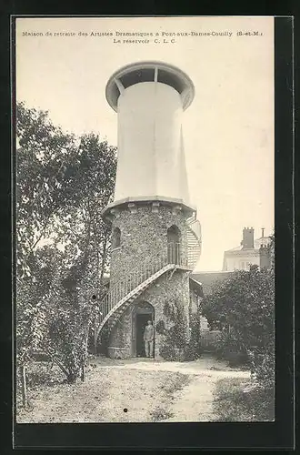 AK Pont-aux-Dames-Couilly, Maison de gretraite des Artistes Dramatiques, le reservoir