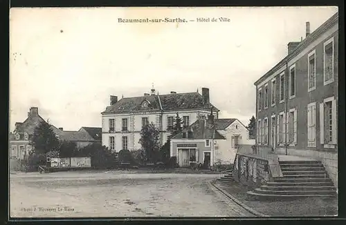 AK Beaumont-sur-Sarthe, Hotel de Ville