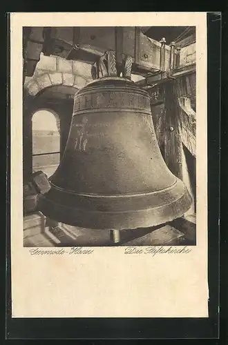 AK Gernrode / Harz, Cyriakusglocke in der Stiftskirche