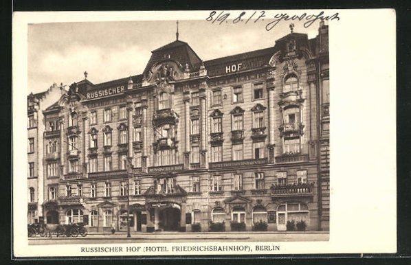 AK Berlin, Hotel Russischer Hof, 2122 Nr