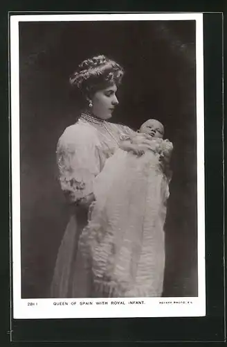 AK Queen of Spain with the royal infant