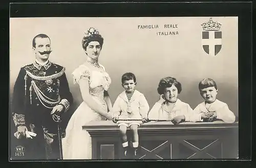 AK Famiglia Reale Italiana, Königsfamilie von Italien