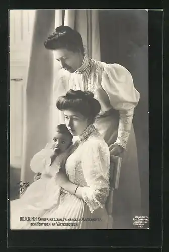 AK D. D. K. K. H. H. Kronprinsessan, Prinsessan Margareta och Hertigen af Västerbotten