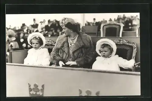 AK Prinzessin Sibylla mit Prinzessin Margaretha & Birgitta von Schweden