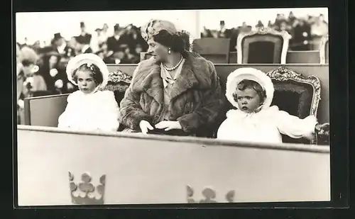 AK Prinzessin Sibylla mit Prinzessin Margaretha & Birgitta von Schweden