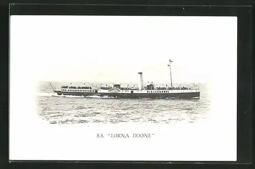 AK Passagierschiff S.S. Lorna Doone in voller Fahrt