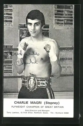 AK Boxer Charlie Magri Stepney, Flyweight Champion of Great Britain