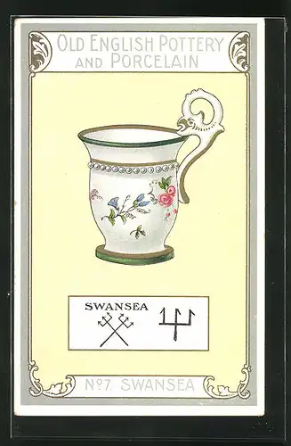 AK Swansea, No 17, Old English Pottery and Porcelain, Teetasse
