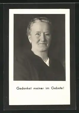 Sterbebild Katharina Boss geb. Wäger, 1876-1953