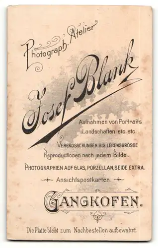 Fotografie Josef Blank, Gangkofen, Portrait Herr in Anzug mit Krawatte