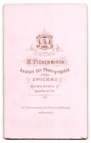 Fotografie M. Fickenwirth, Zwickau, Portrait Dame mit Kleinkind