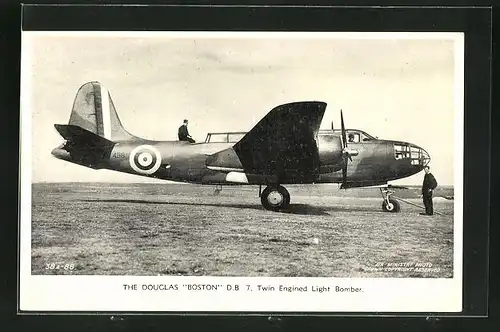 AK Douglas Boston D.B. 7, Kampfflugzeug der RAF
