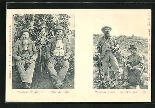 AK General Snymann und General Botha, General Kolbe und General Maximoff