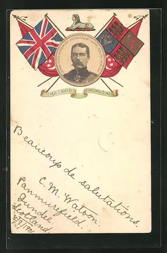 Lithographie Lord Kitchener of Khartoum, War South Africa, Burenkrieg