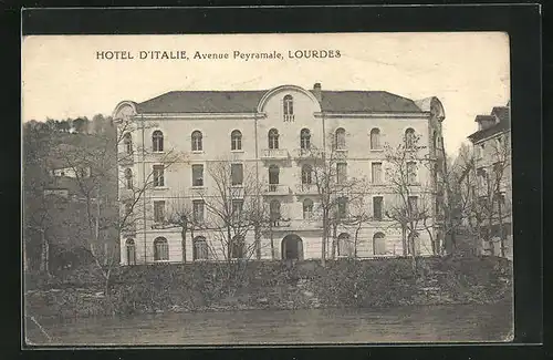 AK Lourdes, Hotel d`Italie, Avenue Peyramale