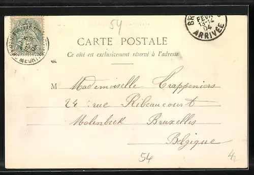 AK Charmes, Le Pont et la Moselle