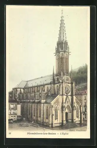 AK Plombieres-les-Bains, L`Eglise