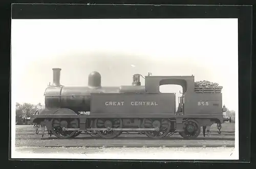 Foto-AK englische Eisenbahn der Gesellschaft Great Central mit Kennung 895