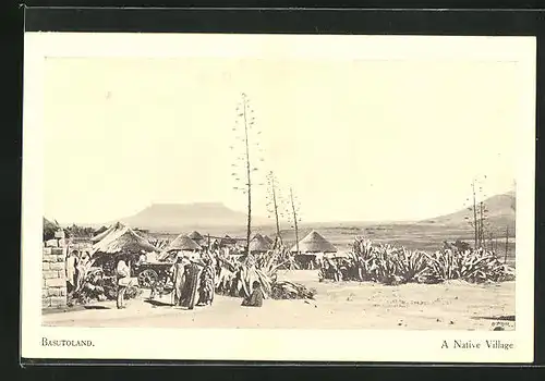 AK Basutoland, A Native Village