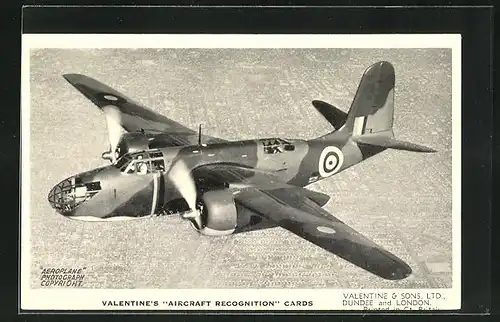 AK Flugzeug The Douglas Boston III., British High Speed Day Bomber in use