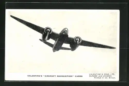 AK Dundee, Valentine & Sons Ltd., The Douglas Havoc II., Britisch Night Fighter