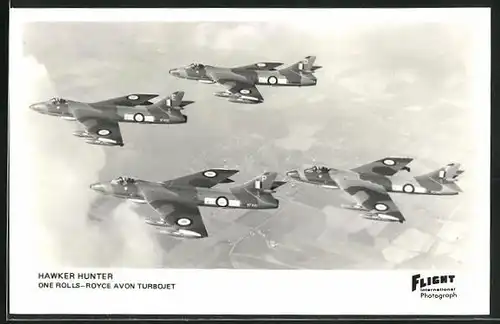 AK Hawker Hunter, Kampfstaffel in Formation