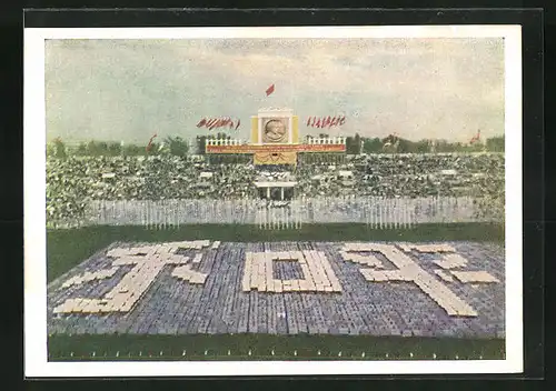 AK Moskau, Turnfest 1954, Feierlichkeiten im Stadion