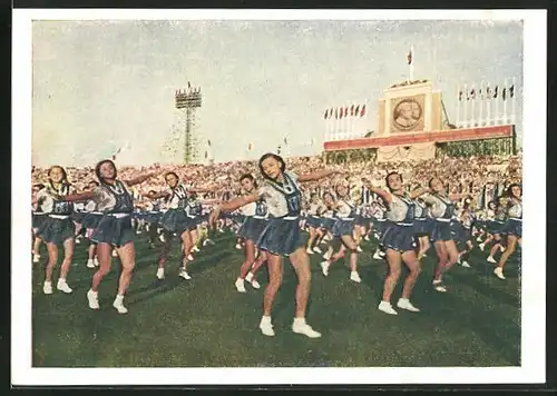 AK Moskau, Turnfest 1954, Gymnastischer Tanz
