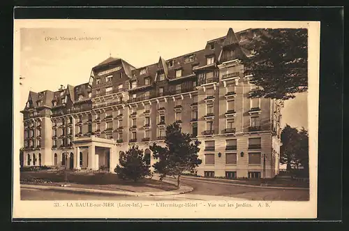 AK La Baule-sur-Mer, L` Hermitage-Hotel, vue sur les Jardins