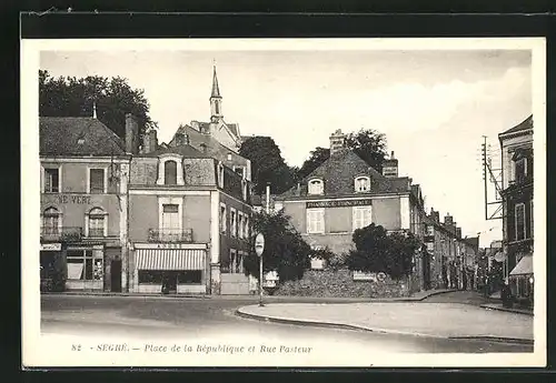 AK Segrè, Place de la Rèpublique et Rue Pasteur