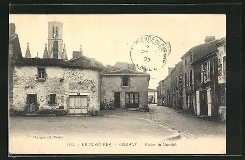 AK Cerisay, Place du Marche