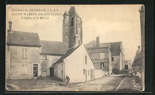 AK Saint-Martin-de-Bréthencourt, L`Eglise et la Mairie