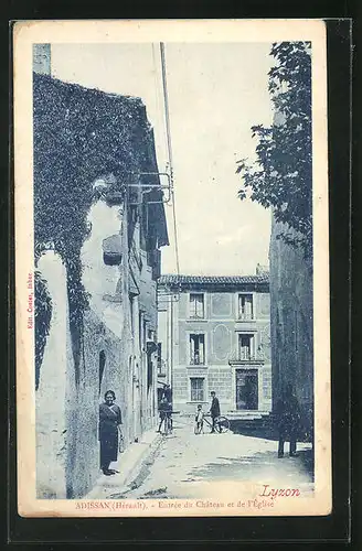 AK Adissan, Entree du Chateau et de l'Eglise