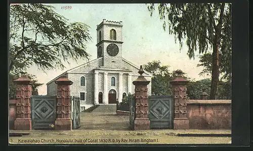 AK Honululu, Kawaiahao Church, built of Coral 1830